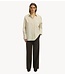 Selected Broek SLWRITA MW WIDE PANT MEL NOOS Delicioso