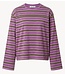 EDITED Shirt Verlee Longsleeve Stripes: Black Coffee, Lavender Crystal, Egret