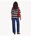 EDITED Top Kristine Knit T-Shirt Black Bean & Egret Stripe