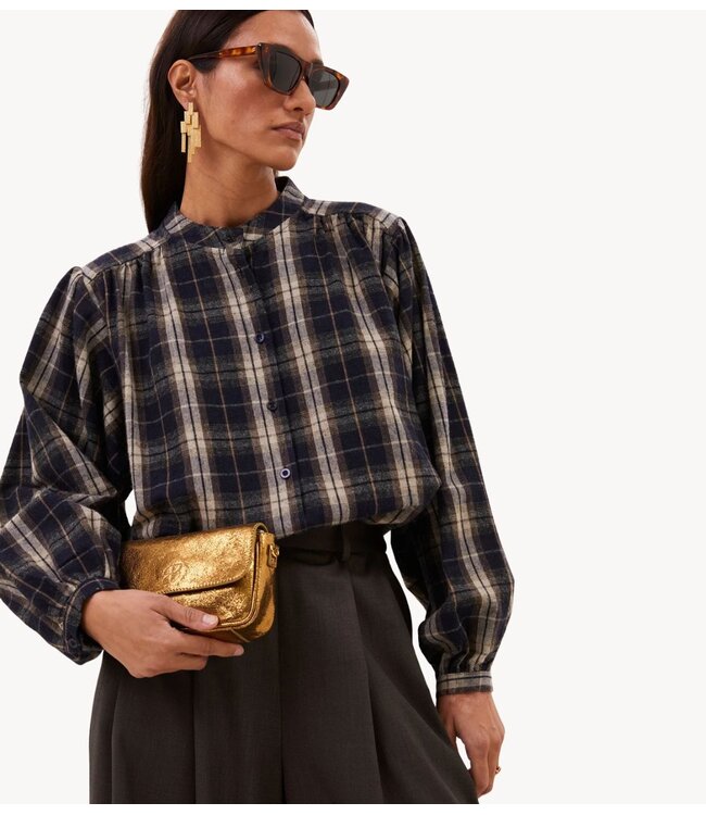 BY-BAR Blouse jagger check blouse jagger check