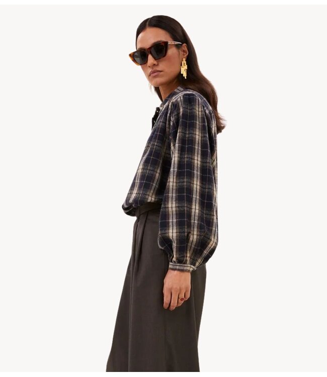 BY-BAR Blouse jagger check blouse jagger check