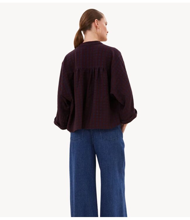 BY-BAR Blouse jess blouse wine check