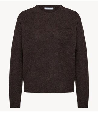 BY-BAR Trui polly pullover deep brown