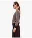 BY-BAR Trui sally stripe pullover burgundy crush stripe