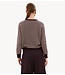 BY-BAR Trui sally stripe pullover burgundy crush stripe