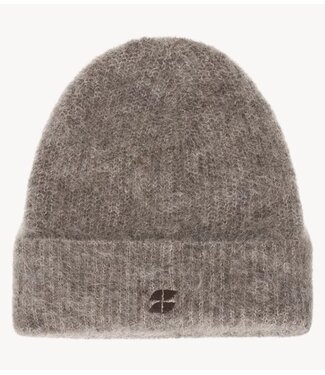 BY-BAR Muts logo norton beanie dark biscuit