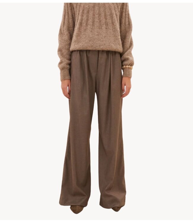 BY-BAR Broek benji melange pants biscuit melee