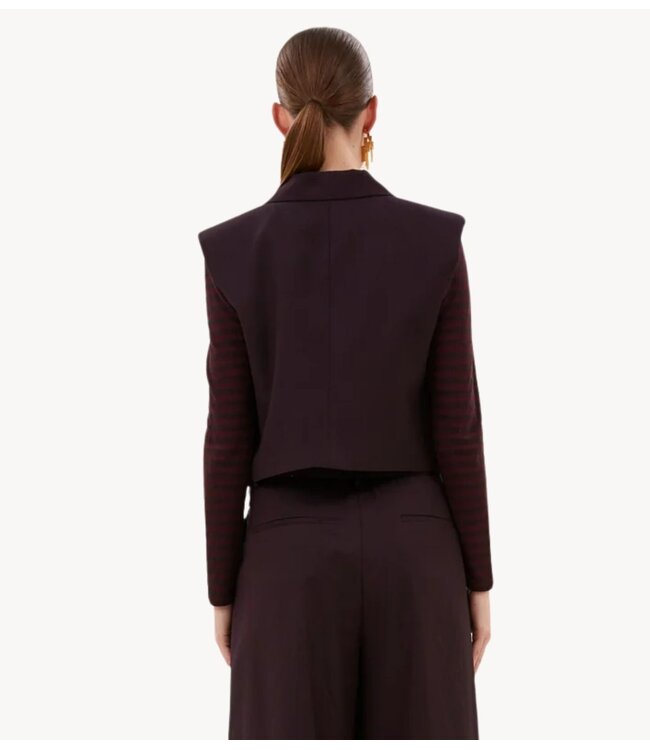 BY-BAR Gilet bobi gilet dark wine
