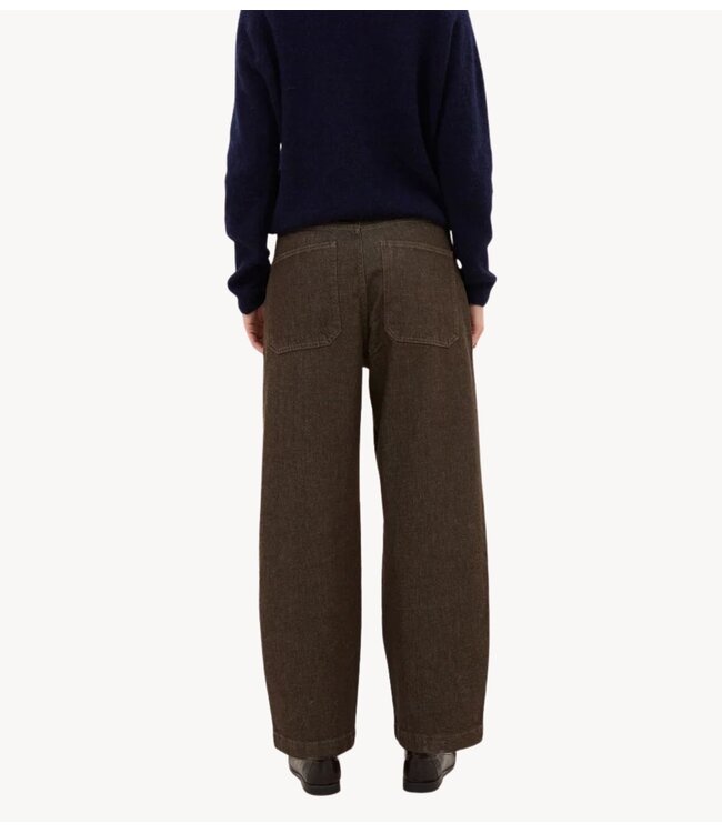 BY-BAR Broek jenna worker jeans dark brown