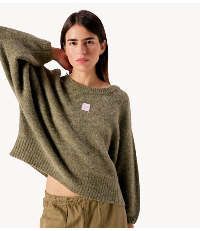 American Vintage Trui EAST col bateau lezard CHINE