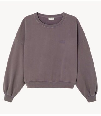American Vintage Sweater JITBAY col rond CENDRE VINTAGE