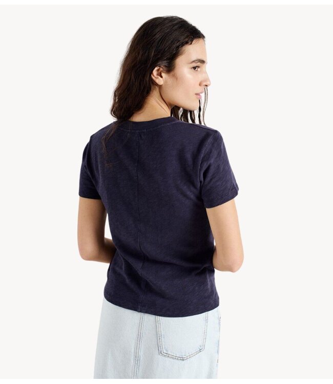 American Vintage T-shirt Sonoma AJUSTE MC COL ROND navy blue