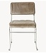 HKLIVING Stoel Endless dining chair: velvet, dirty chai