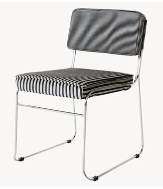 HKLIVING Stoel Endless dining chair: stripe, monochrome