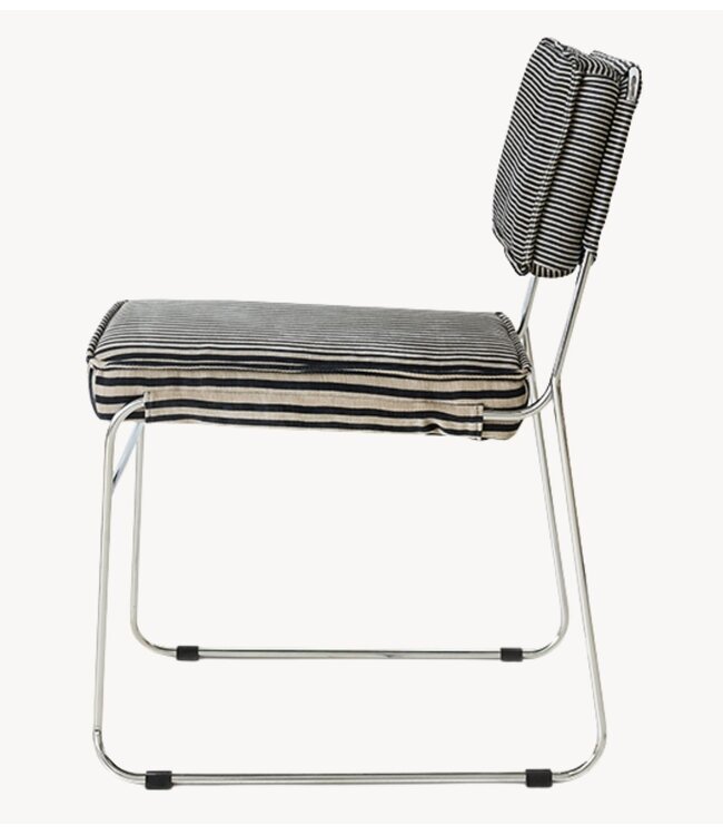 HKLIVING Stoel Endless dining chair: stripe, monochrome