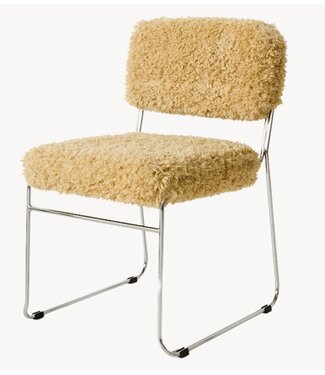 HKLIVING Stoel Endless dining chair: poodle, golden