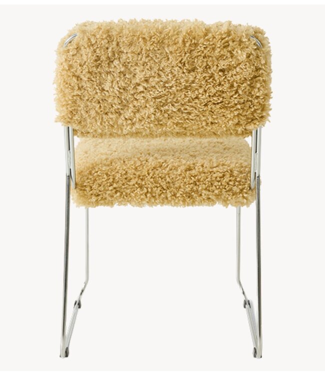 HKLIVING Stoel Endless dining chair: poodle, golden