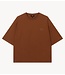 Alix The Label Top ladies knitted alix t-shirt cognac