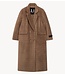 Alix The Label Jas ladies woven long hairy coat camel