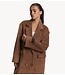 Alix The Label Jas ladies woven long hairy coat camel