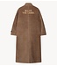 Alix The Label Jas ladies woven long hairy coat camel