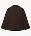 Alix The Label Blazer ladies woven fitted blazer deep brown