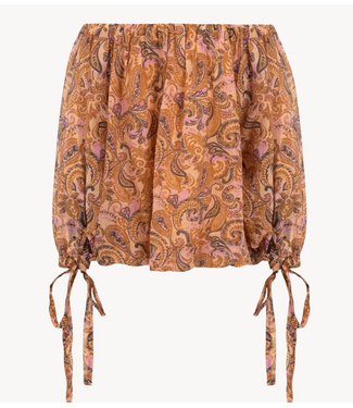 OU. Blouse Top Champe Paisley