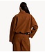 Alix The Label Jas ladies woven faux suede ballon jacket cognac