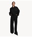 Alix The Label Shirt ladies knitted Alix polo black