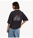 Alix The Label T-shirt ladies knitted tour t-shirt charcoal grey
