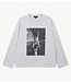 Alix The Label Shirt ladies knitted photo longsleeve t-shirt soft grey melange
