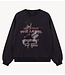 Alix The Label Trui ladies knitted eagle sweater charcoal grey