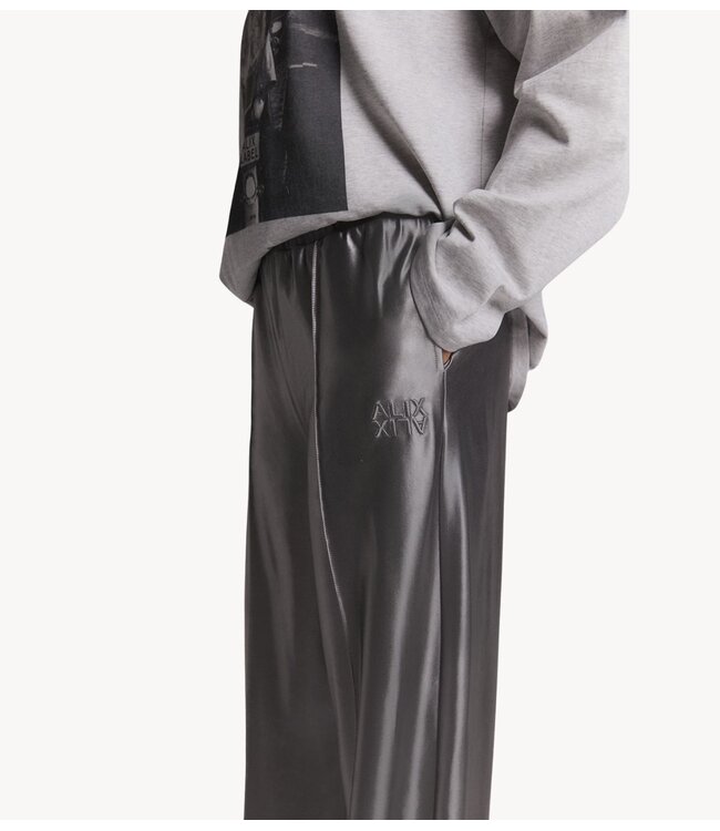 Alix The Label Broek ladies woven shiny training pants silver