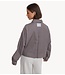 Alix The Label Blouse ladies woven stripe mix blouse antracite