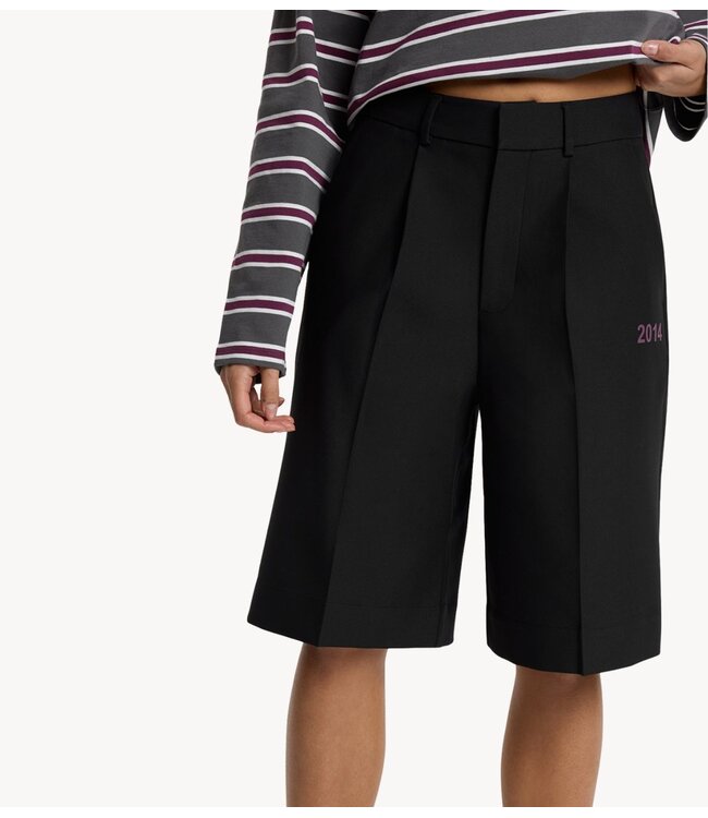 Alix The Label Broek ladies woven bermuda black