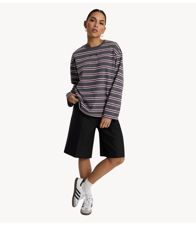 Alix The Label Broek ladies woven bermuda black