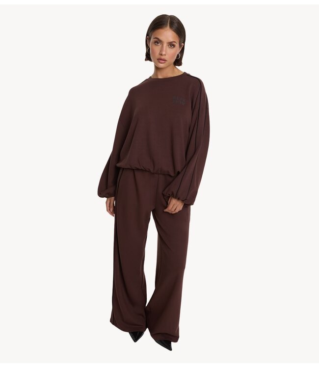 Alix The Label Broek ladies knitted piping pants
