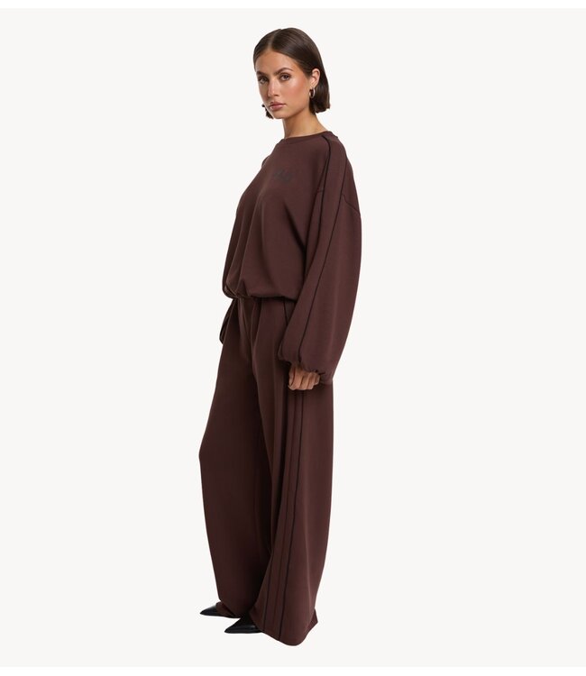 Alix The Label Broek ladies knitted piping pants