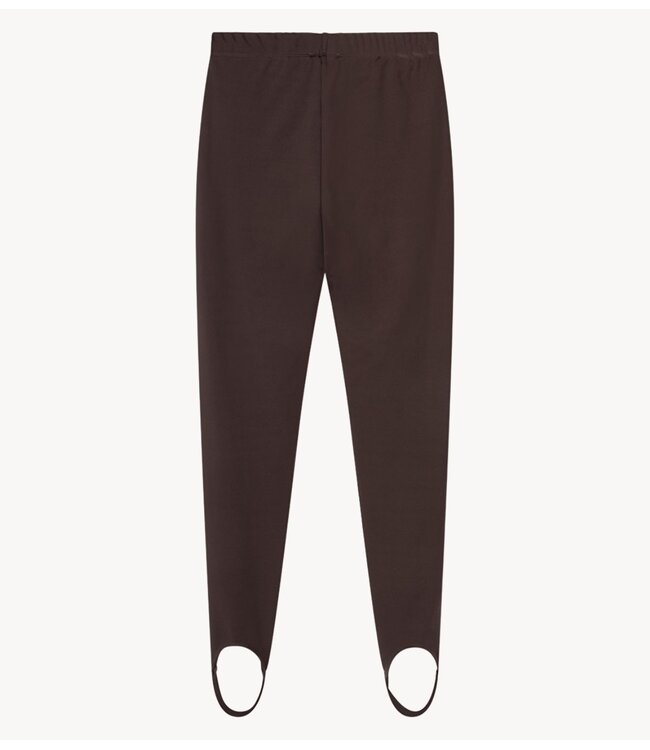 Alix The Label Legging ladies knitted clean legging deep brown