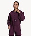 Alix The Label Jas ladies woven pockets jacket aubergine