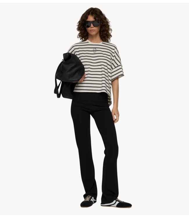 10DAYS Broek flare punto pants black