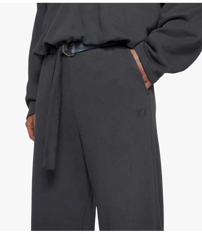 10DAYS Broek banana pants fleece steel blue