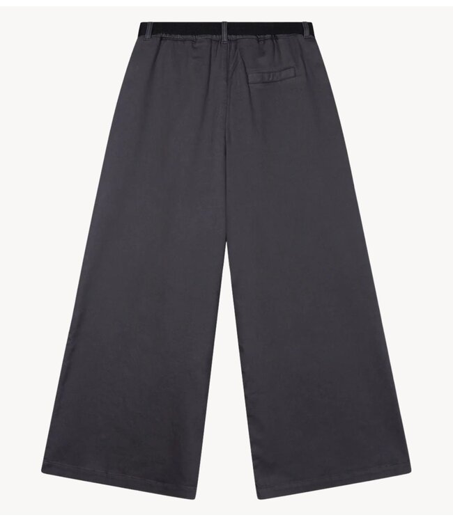 10DAYS Broek wide pants jog twill steel blue