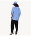 10DAYS Blouse long sleeve shirt check ultramarine
