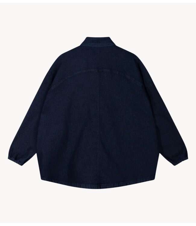 10DAYS Blouse overshirt chambray dark blue