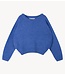10DAYS Trui hairy knit sweater ultramarine