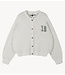 10DAYS Vest hairy knit cardigan ecru
