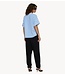10DAYS Top wide tee stripes white/ultramarine