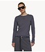 10DAYS Top slim long sleeve tee steel blue