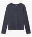 10DAYS Top slim long sleeve tee steel blue
